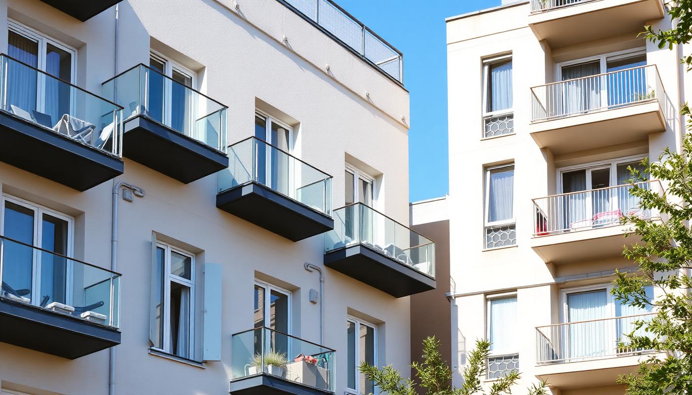 Façade d'un immeuble en copropriété moderne