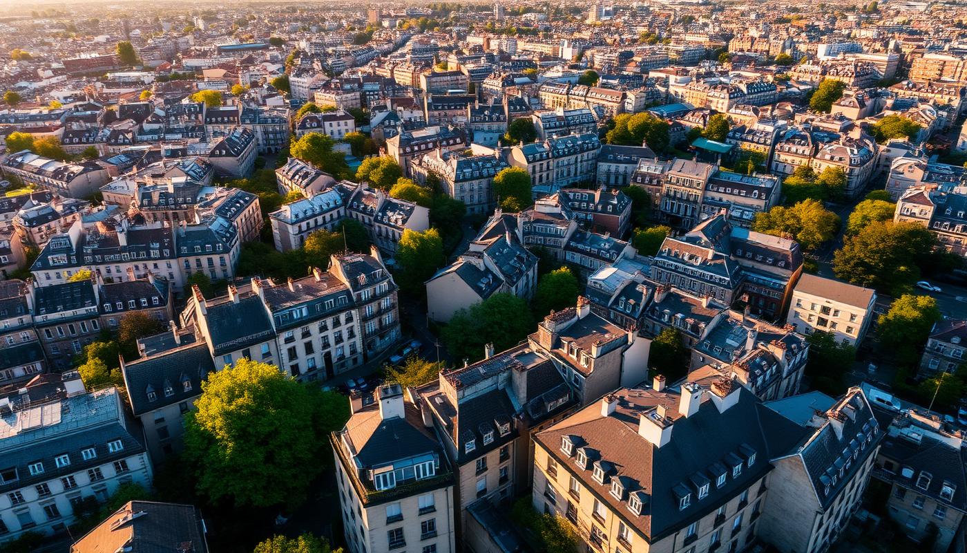 Panorama de Paris et de la banlieue vu depuis la Tour Eiffel