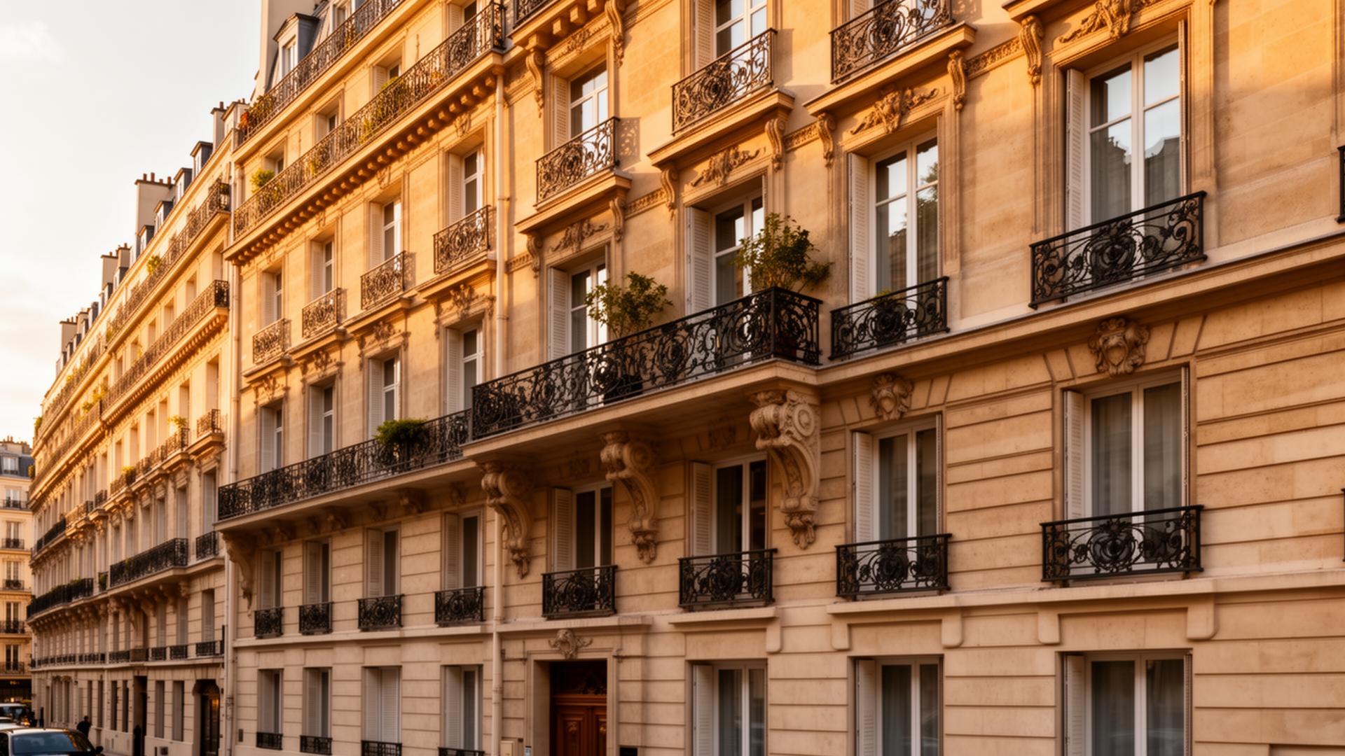 Façade d'immeuble résidentiel en France