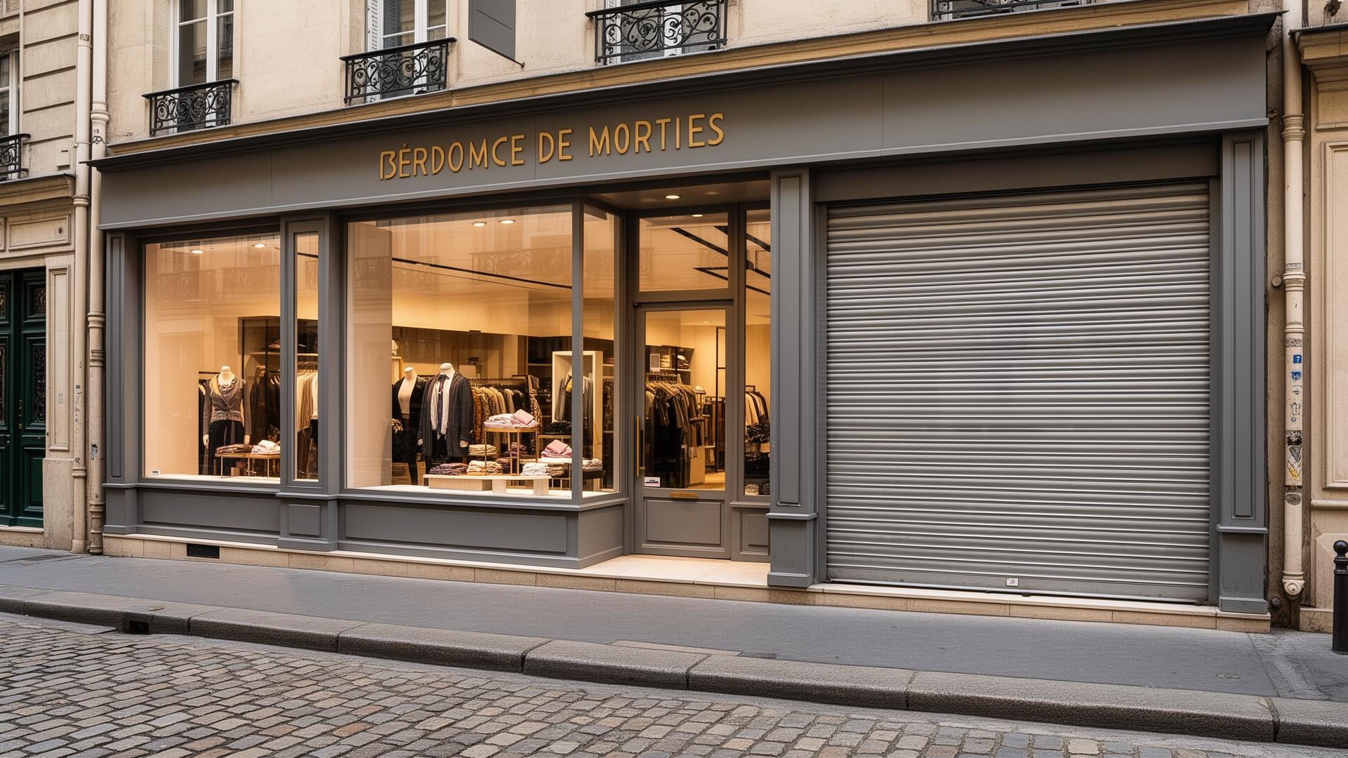 Devanture de local commercial en centre-ville