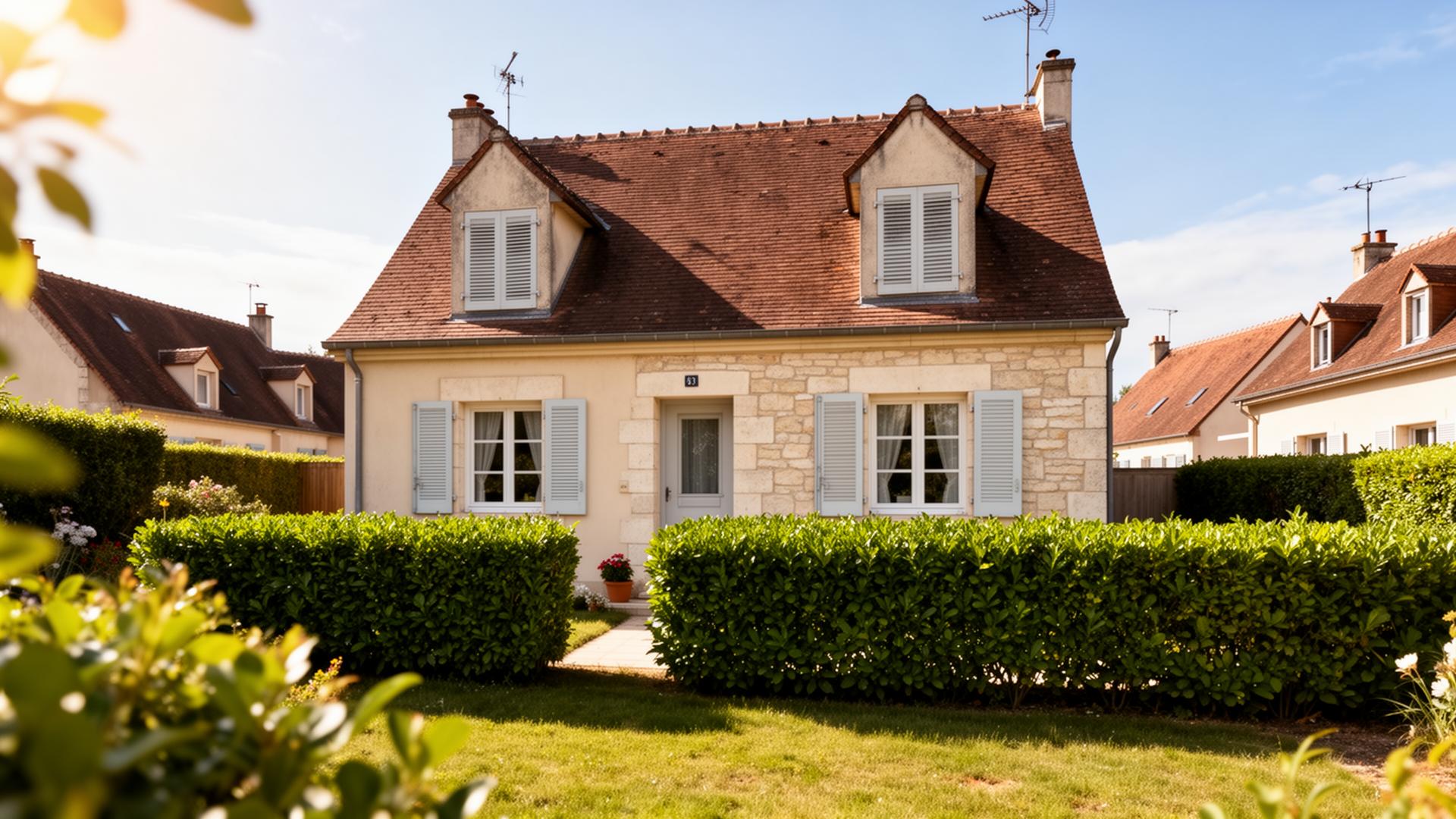 Maison individuelle avec jardin en France