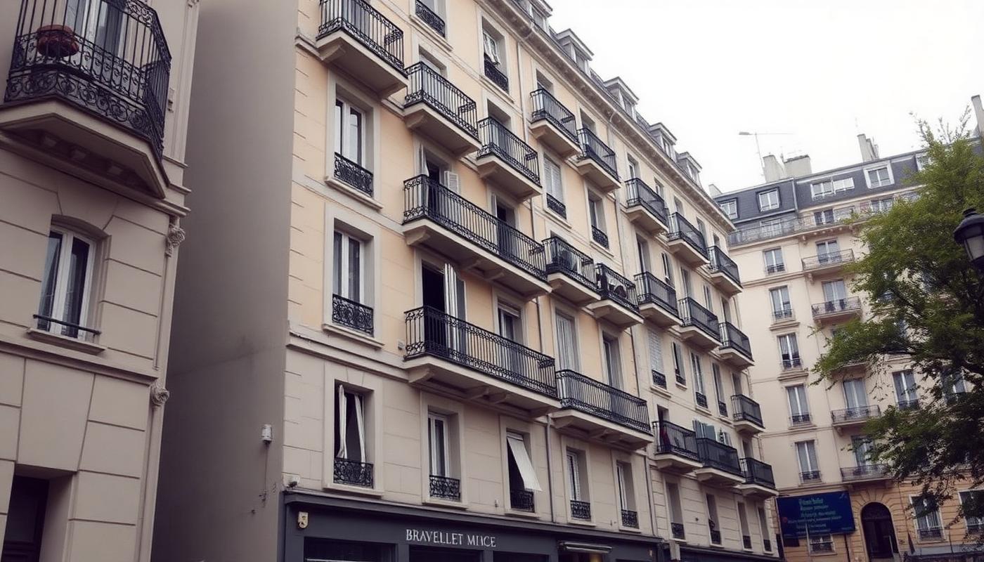 Immeuble en copropriété avec plusieurs étages